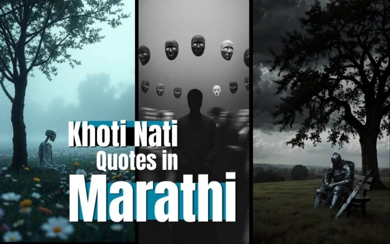 Khoti Nati Quotes in Marathi