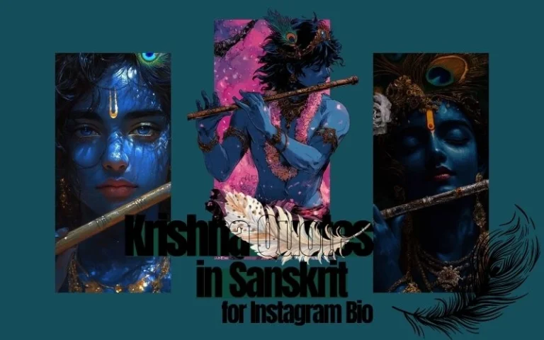 Krishna Quotes in Sanskrit for Instagram Bio